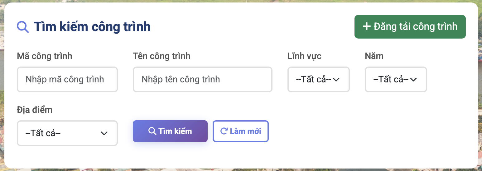Tìm kiếm công trình